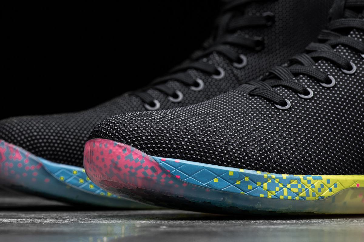 Nobull High-Top Neon Trainer Fitness Schoenen Heren Zwart | 721085-JCQ