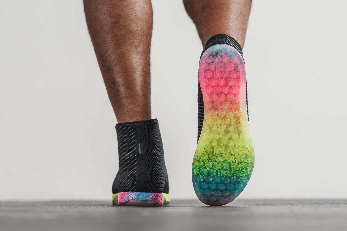 Nobull High-Top Neon Trainer Fitness Schoenen Heren Zwart | 721085-JCQ