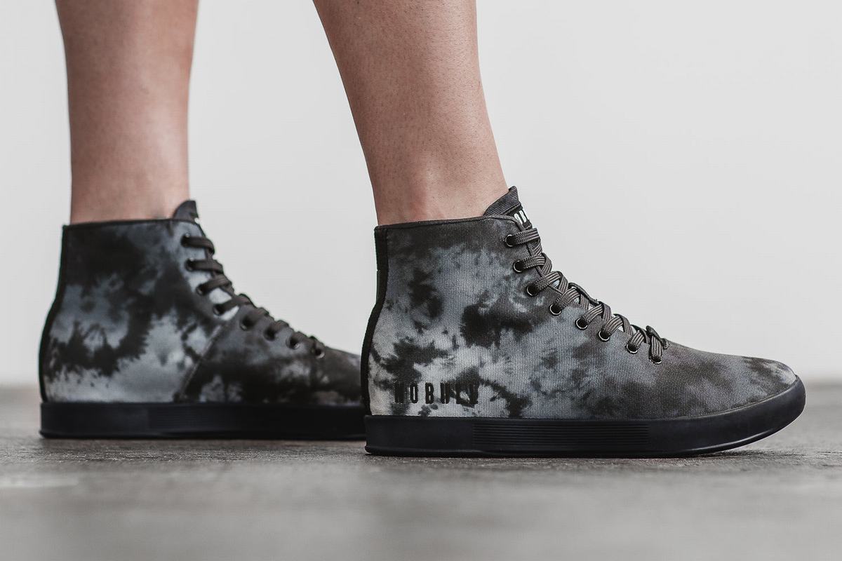Nobull High-Top Tie-Dye Canvas Trainer Fitness Schoenen Dames Paars | 162974-XBP