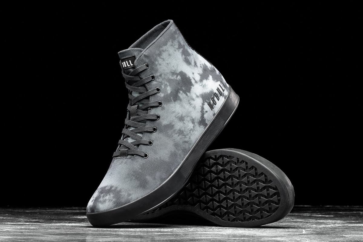 Nobull High-Top Tie-Dye Canvas Trainer Fitness Schoenen Dames Paars | 162974-XBP