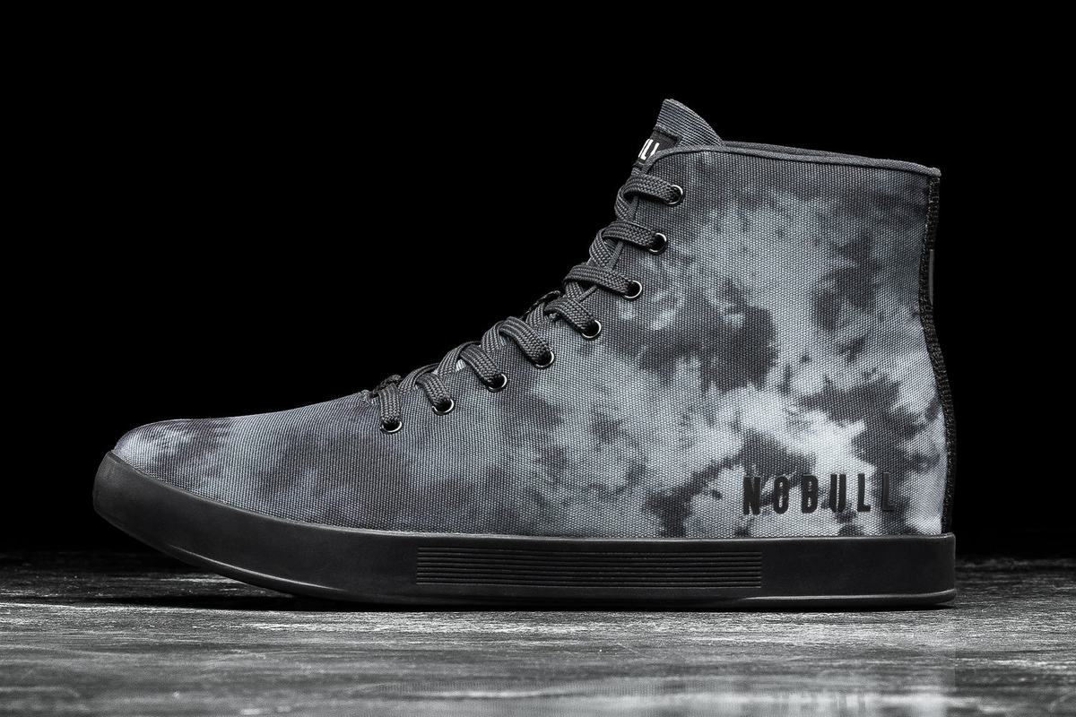 Nobull High-Top Tie-Dye Canvas Trainer Fitness Schoenen Dames Paars | 162974-XBP