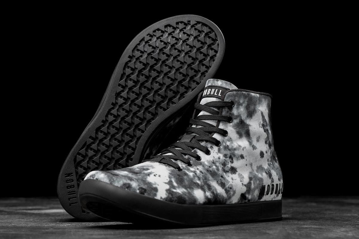 Nobull High-Top Tie-Dye Canvas Trainer Fitness Schoenen Heren Grijs | 971523-YTP