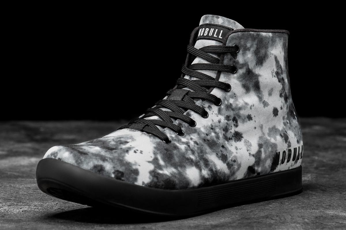 Nobull High-Top Tie-Dye Canvas Trainer Fitness Schoenen Heren Grijs | 971523-YTP
