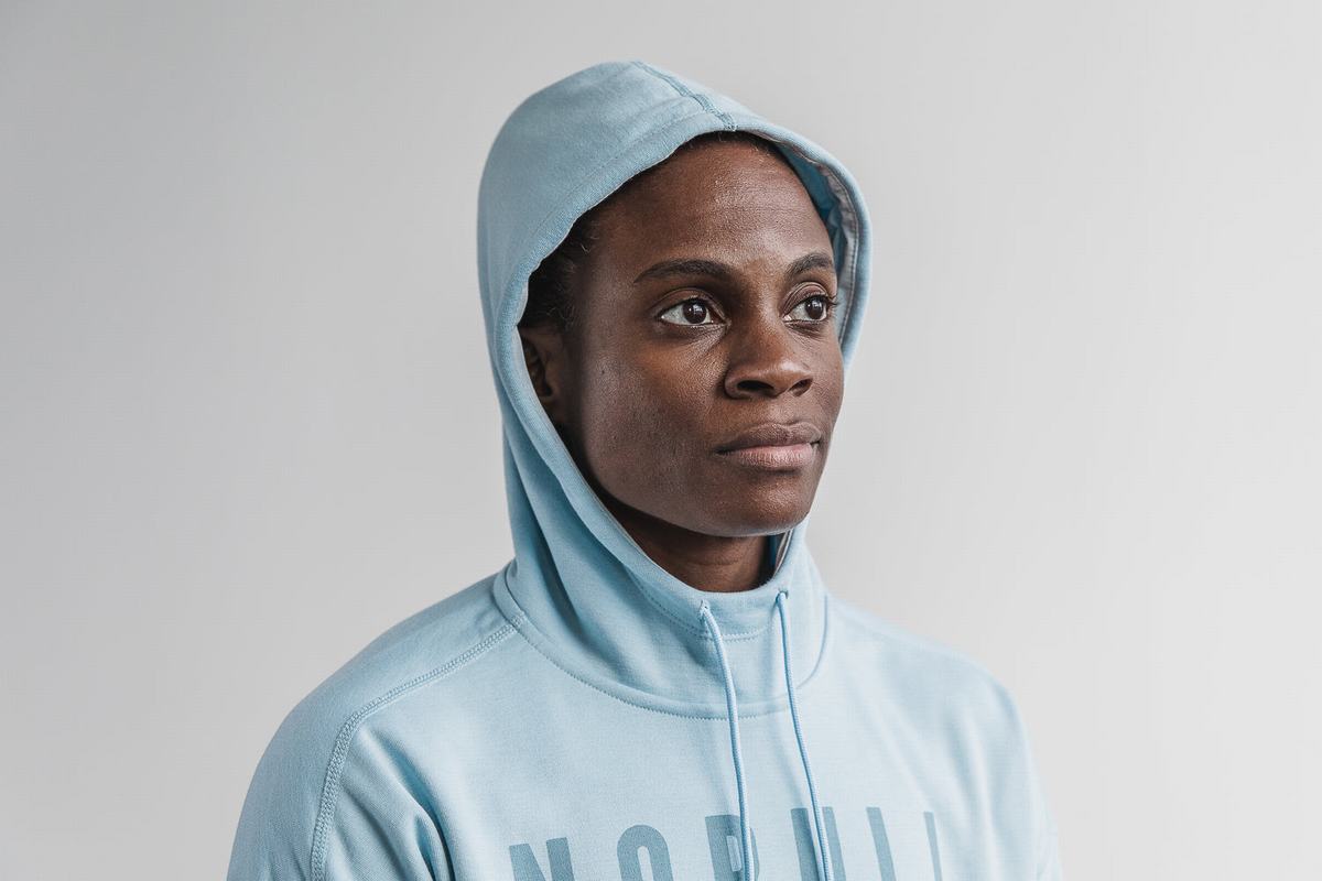 Nobull Hoodie Dames Blauw | 379182-QYA