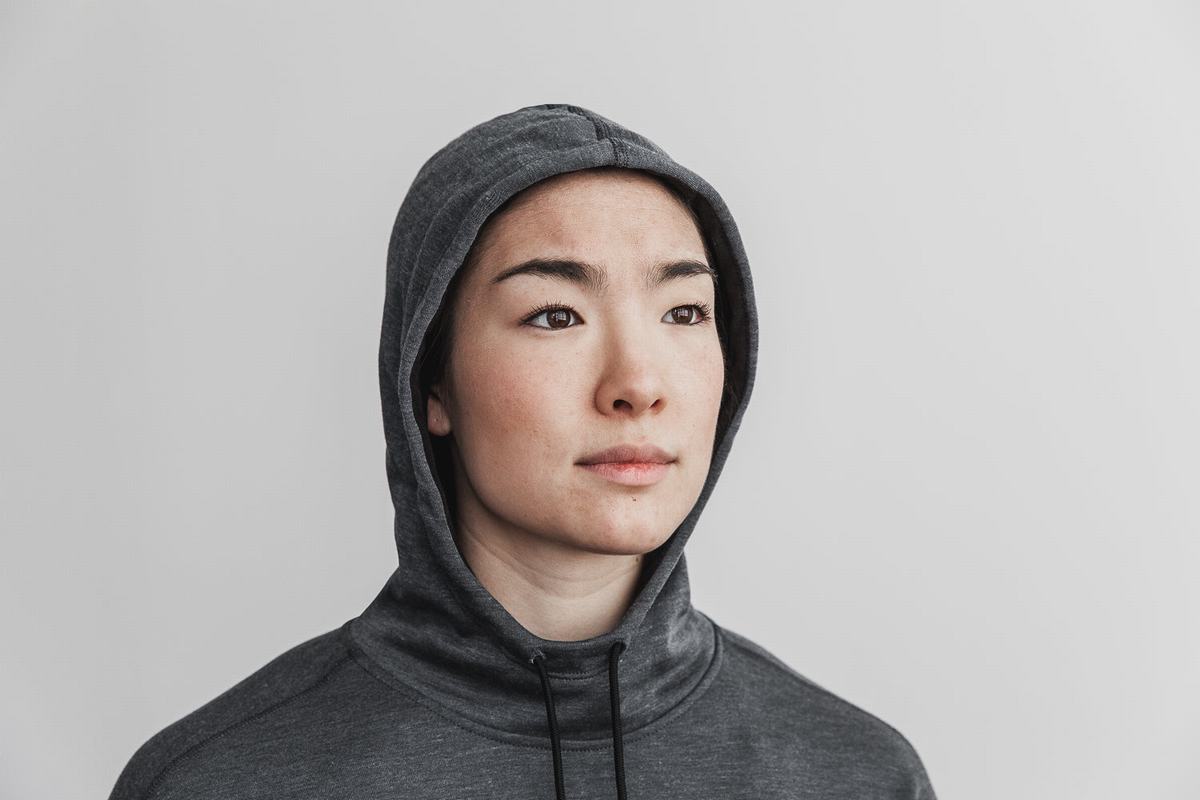 Nobull Hoodie Dames Diepgrijs | 170259-QZO