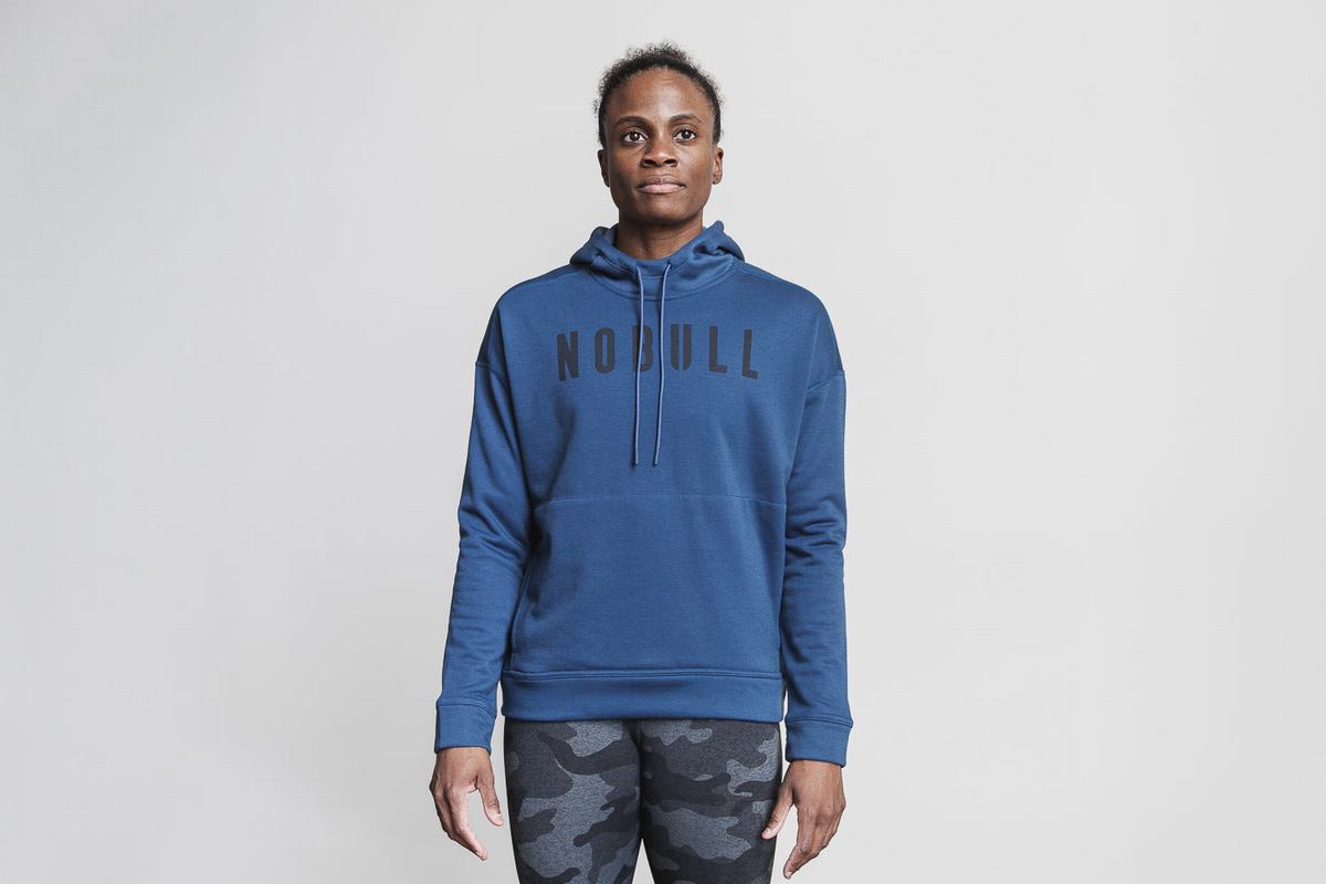 Nobull Hoodie Dames Donkerblauw | 037862-NCR
