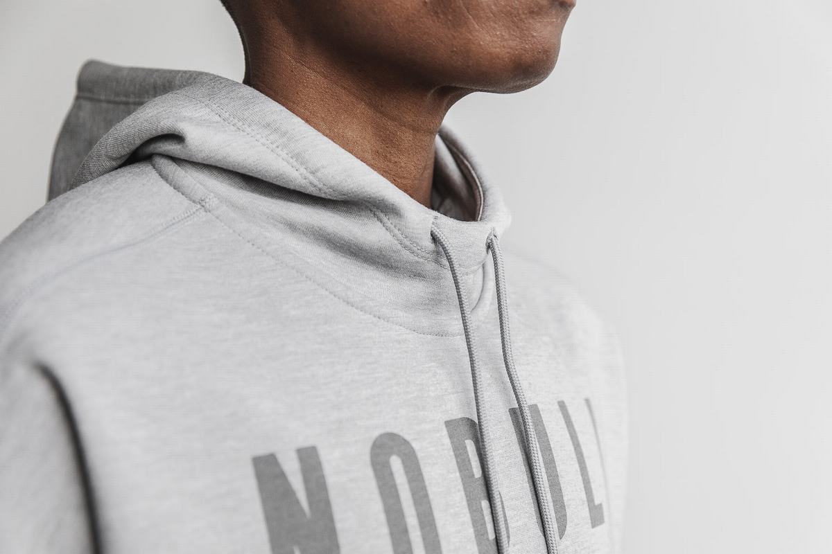 Nobull Hoodie Dames Lichtgrijs | 093261-CLA
