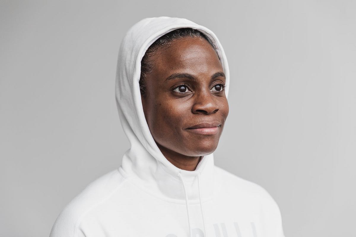 Nobull Hoodie Dames Wit | 175620-ICJ