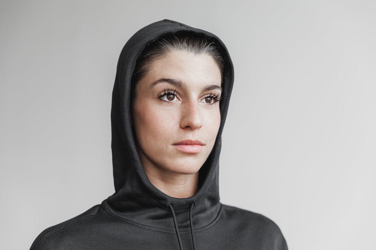 Nobull Hoodie Dames Zwart | 150783-UGT
