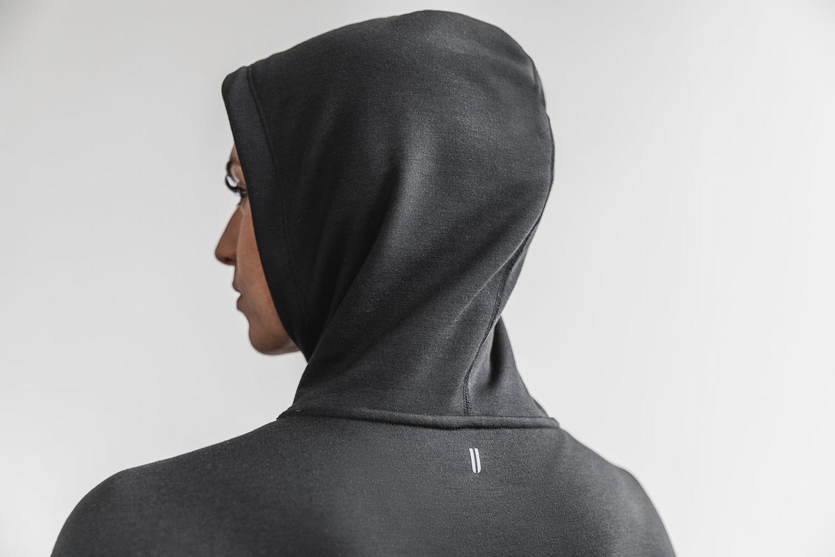 Nobull Hoodie Dames Zwart | 150783-UGT