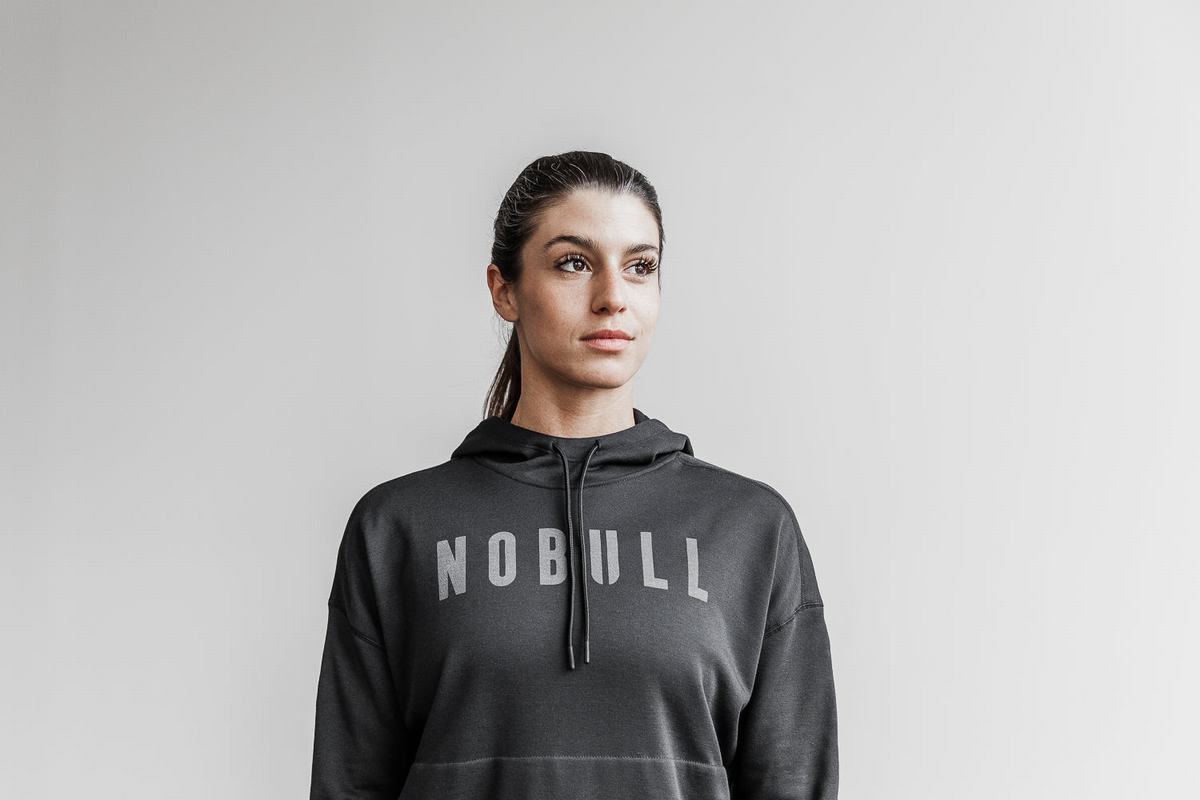 Nobull Hoodie Dames Zwart | 150783-UGT