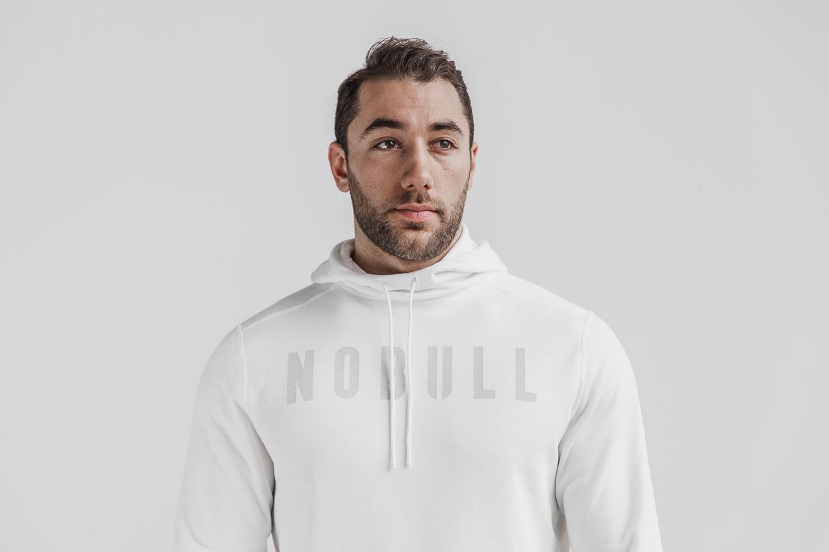 Nobull Hoodie Heren Donkerrood | 647215-XPD
