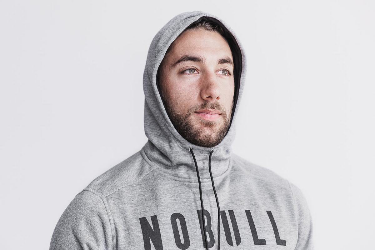 Nobull Hoodie Heren Grijs | 023819-MLB
