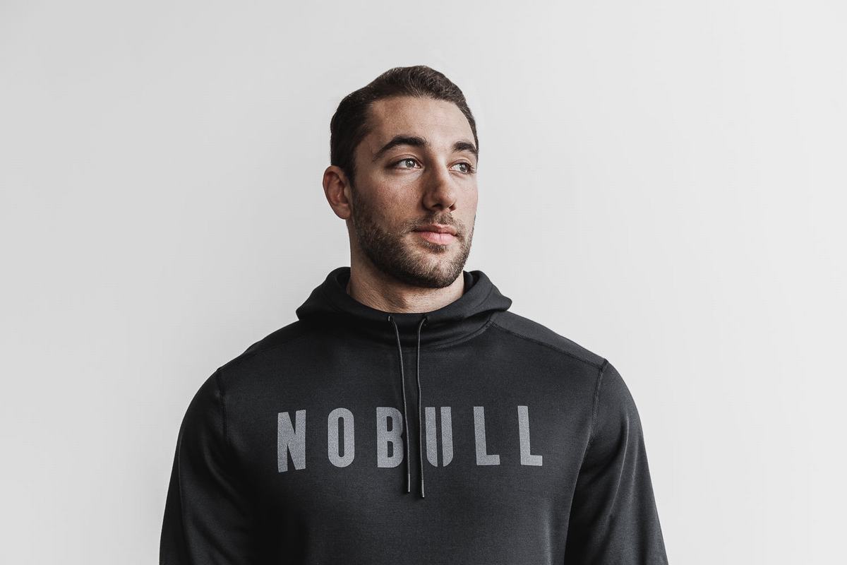 Nobull Hoodie Heren Roze | 620385-BWI