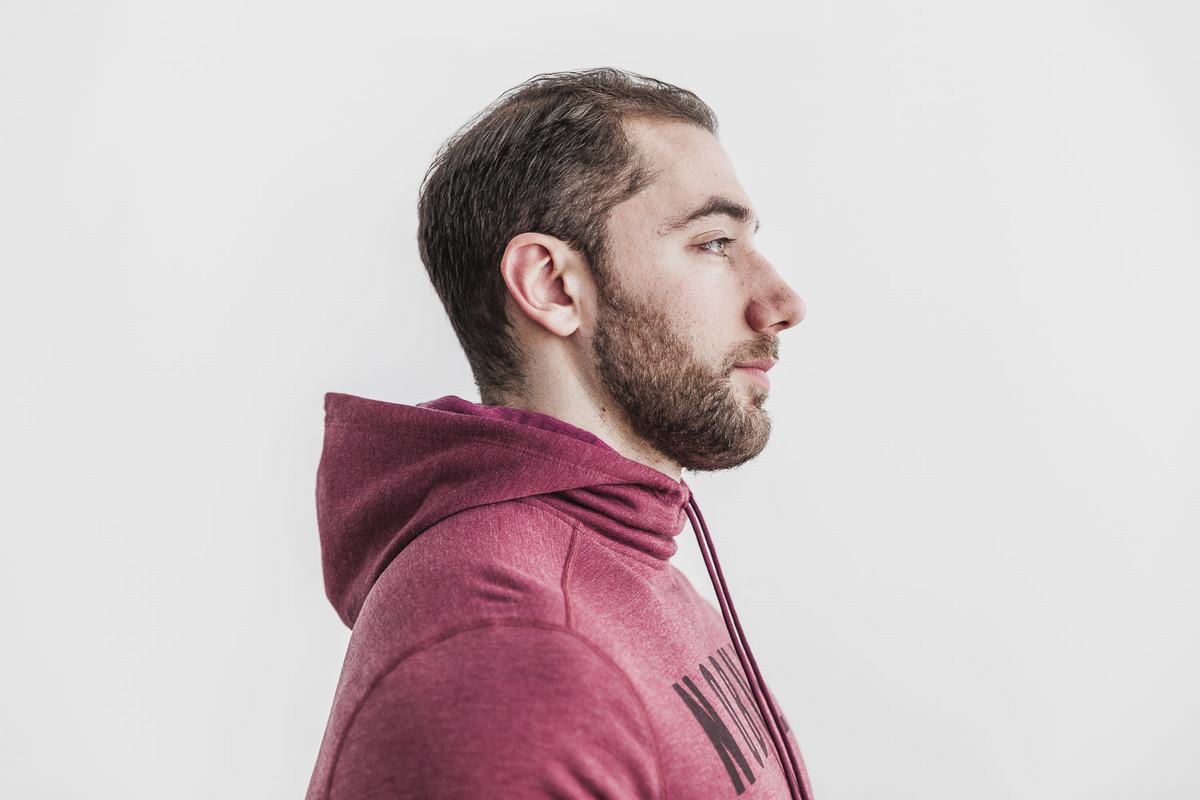 Nobull Hoodie Heren Wit | 135046-NRI