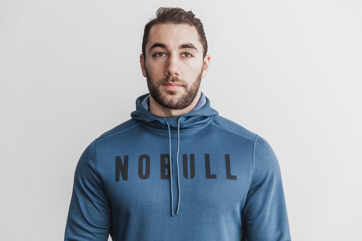 Nobull Hoodie Heren Wit | 203146-IUO