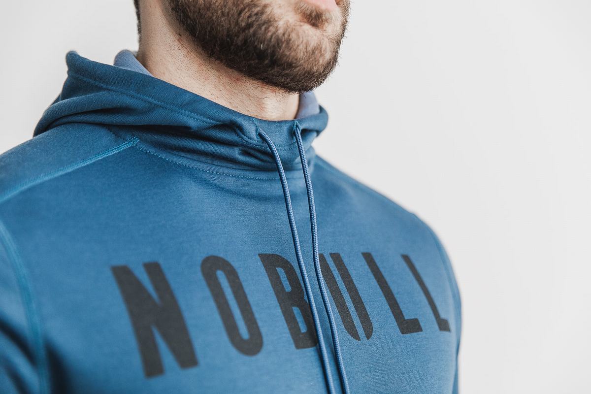 Nobull Hoodie Heren Wit | 203146-IUO