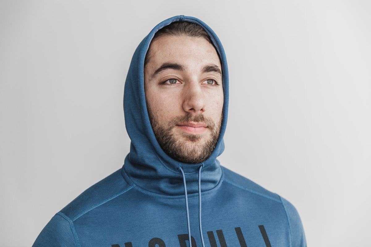 Nobull Hoodie Heren Wit | 203146-IUO