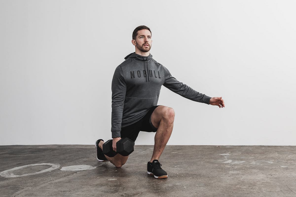 Nobull Hoodie Heren Zwart | 589732-GBH