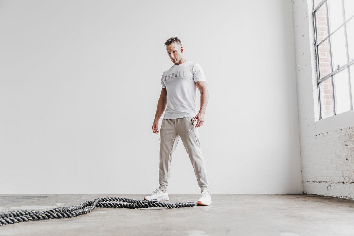 Nobull Joggingbroeken Heren Beige | 612053-IER