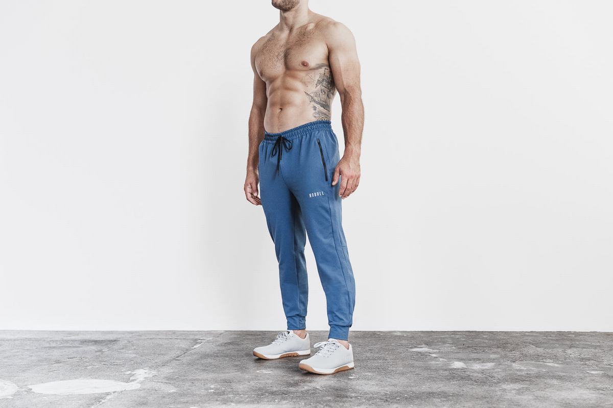 Nobull Joggingbroeken Heren Blauw | 963075-UCZ