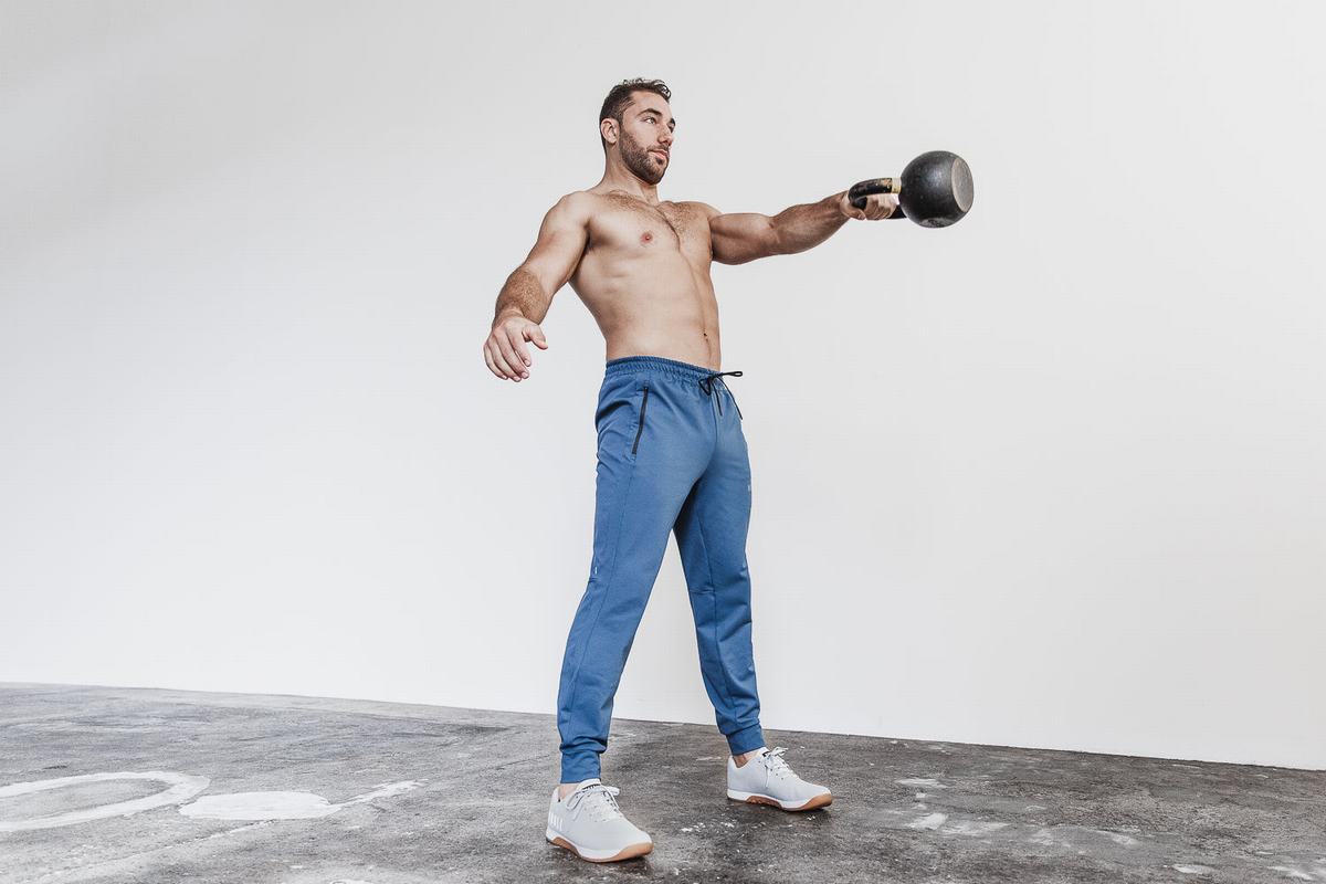 Nobull Joggingbroeken Heren Blauw | 963075-UCZ
