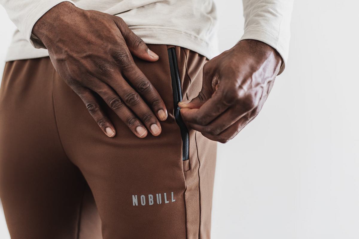 Nobull Joggingbroeken Heren Bruin | 512987-PQE