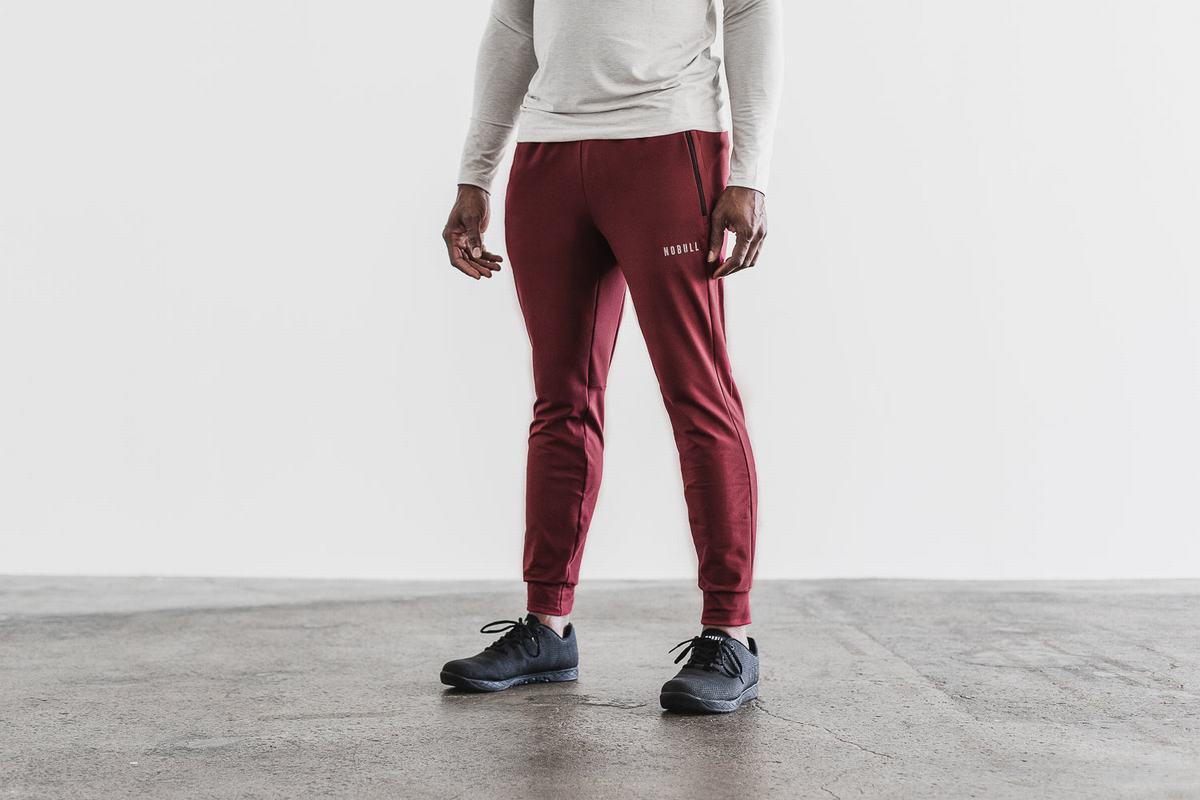 Nobull Joggingbroeken Heren Donkerrood | 025896-TEB