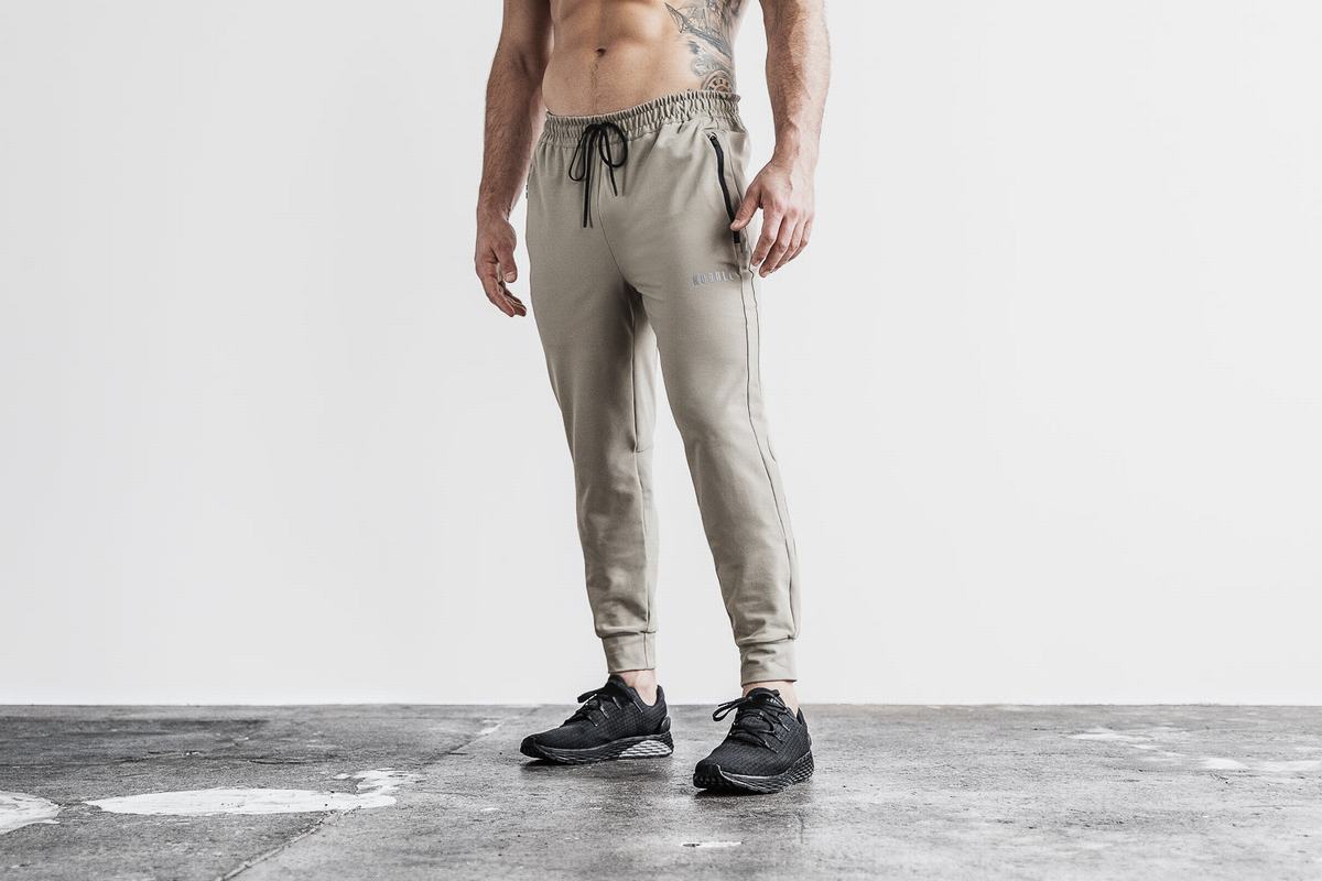 Nobull Joggingbroeken Heren Lichtbruin | 816730-LVT