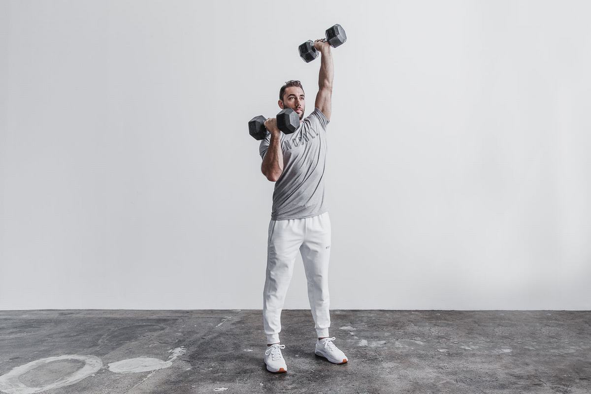 Nobull Joggingbroeken Heren Wit | 586394-XUI