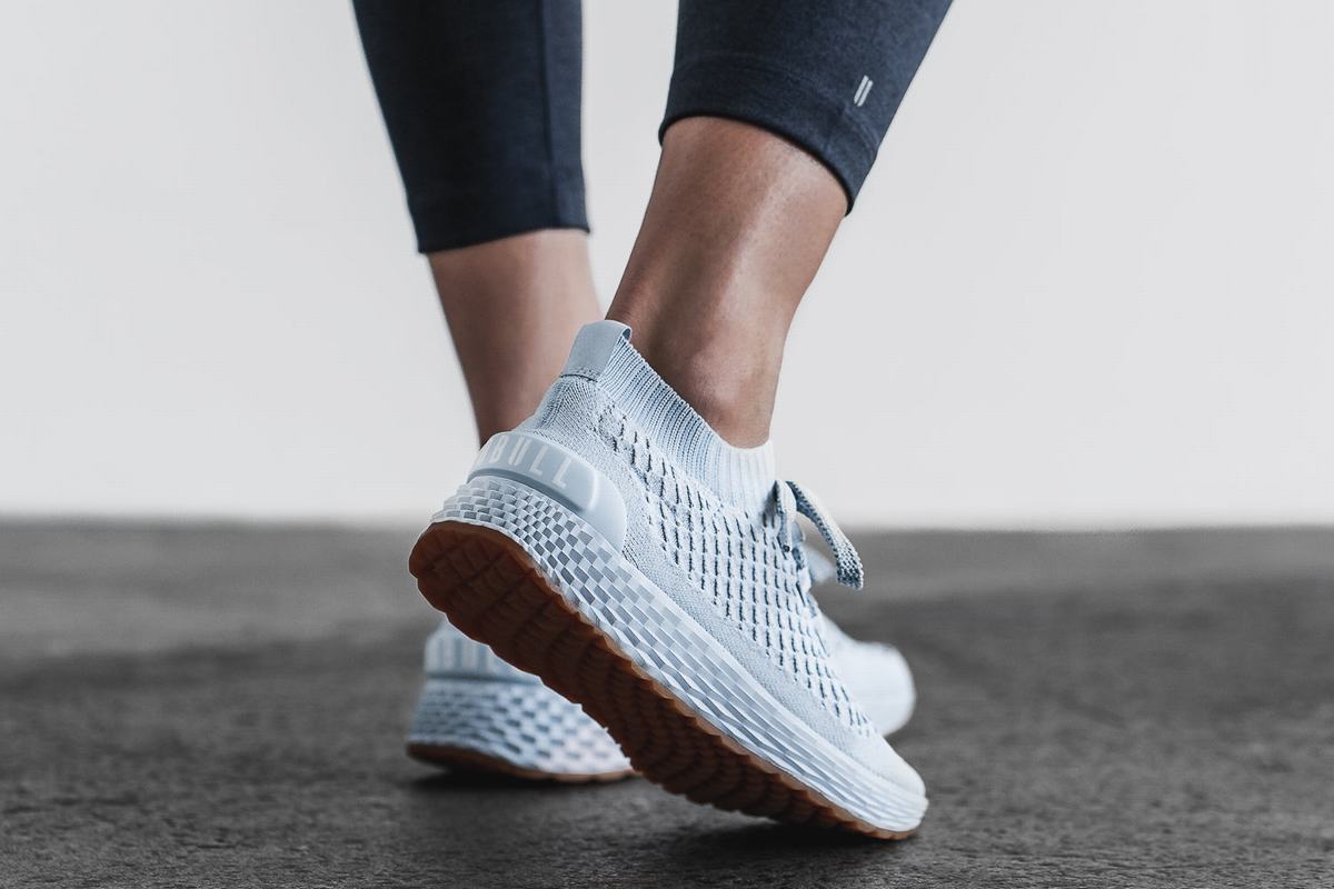 Nobull Knit Runner Loopschoenen Dames Blauw | 031982-UFM