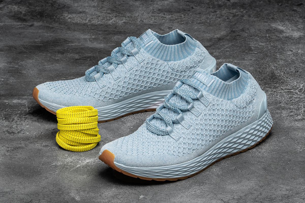 Nobull Knit Runner Loopschoenen Dames Blauw | 031982-UFM