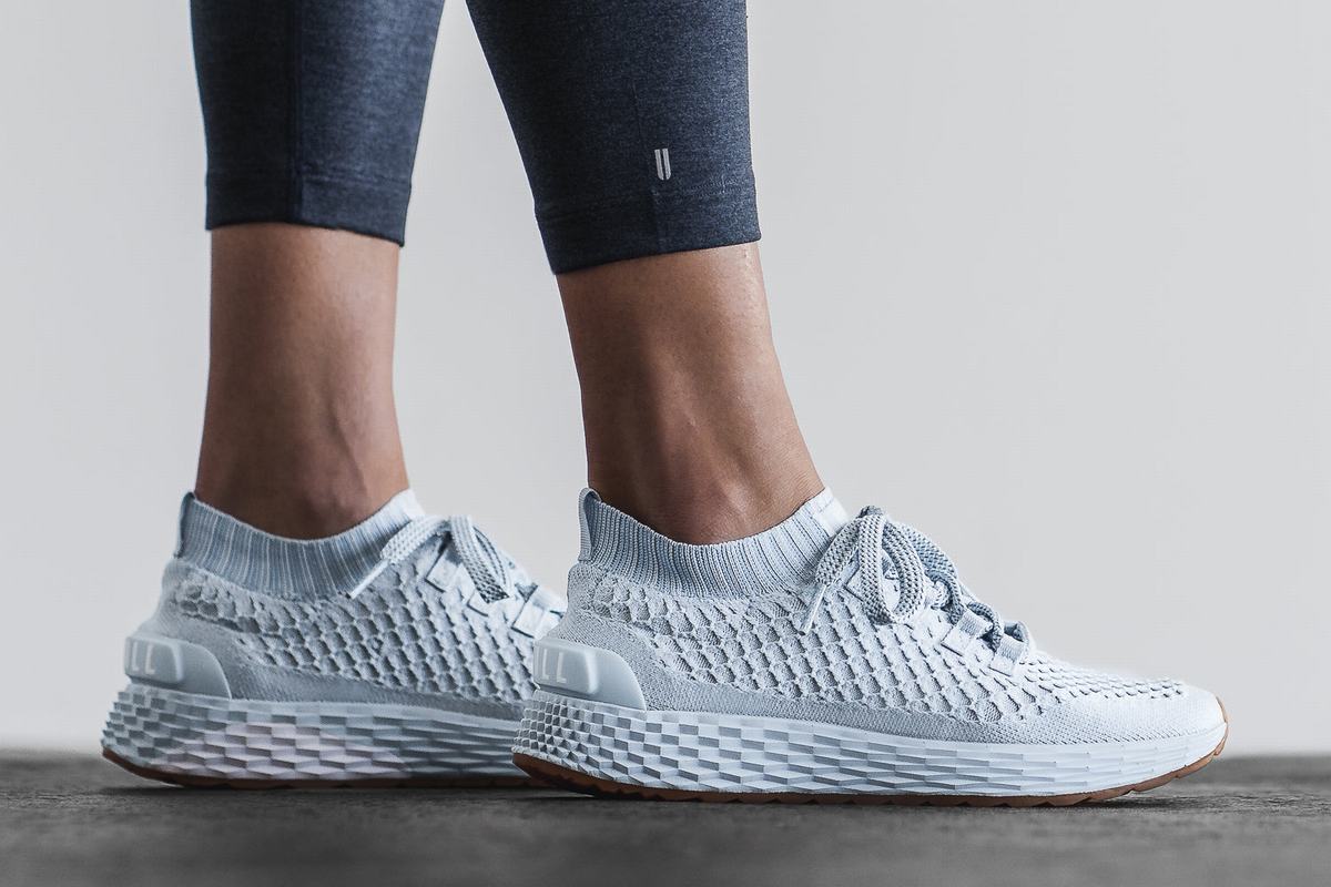 Nobull Knit Runner Loopschoenen Dames Blauw | 031982-UFM