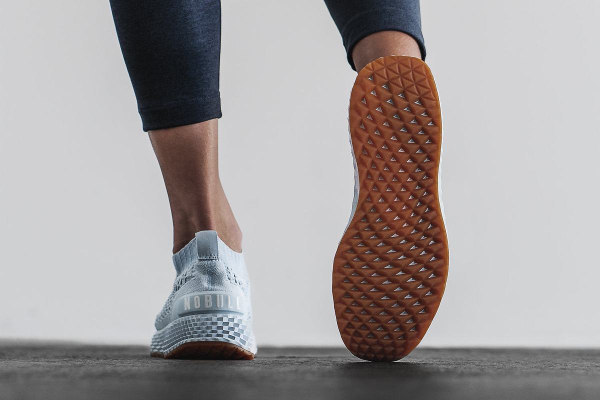 Nobull Knit Runner Loopschoenen Dames Blauw | 031982-UFM
