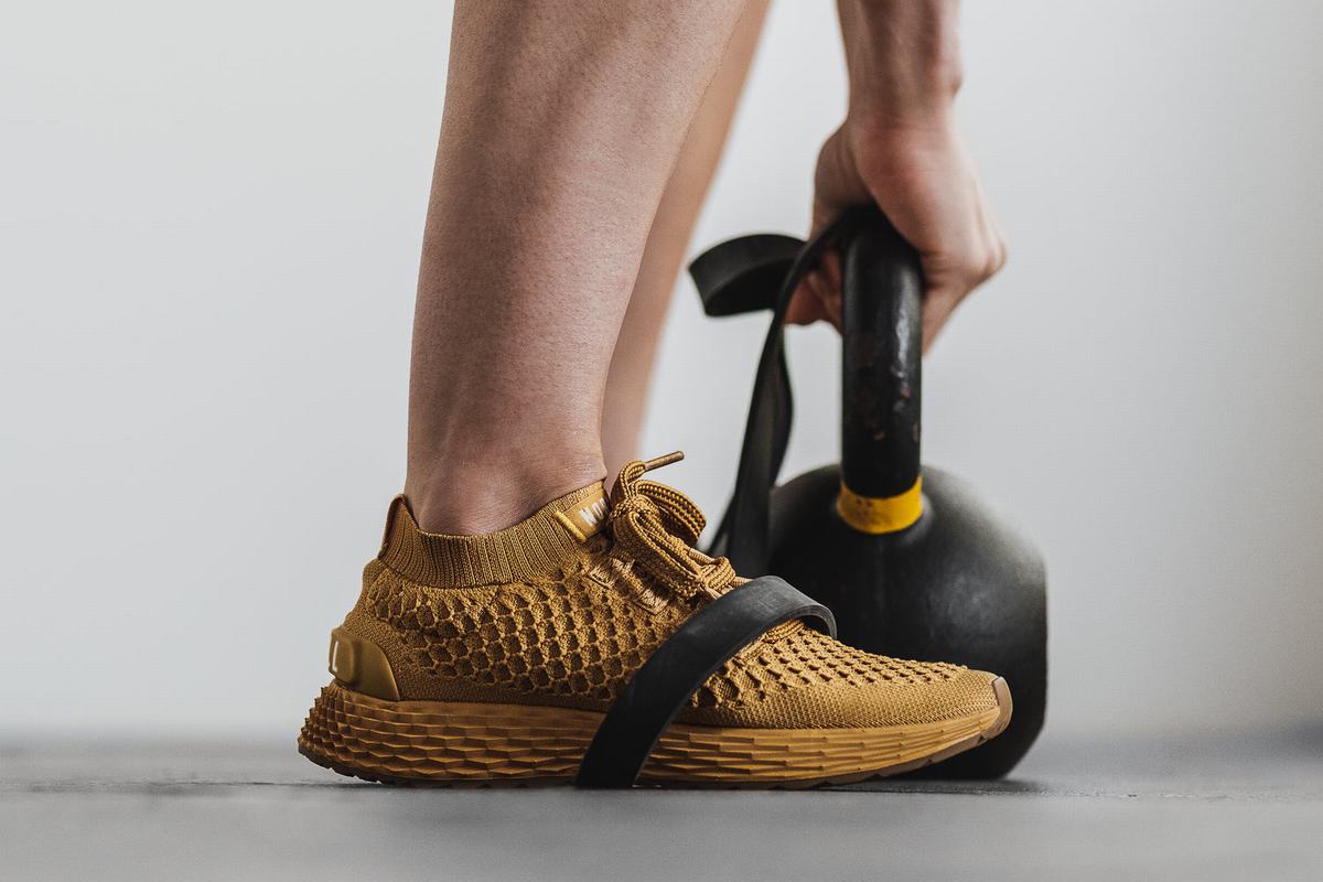 Nobull Knit Runner Loopschoenen Dames Bruin | 879561-FRT