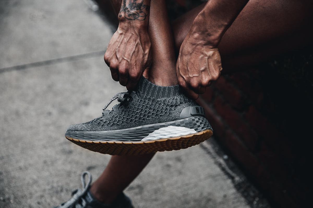Nobull Knit Runner Loopschoenen Dames Donkergrijs | 265371-UJO