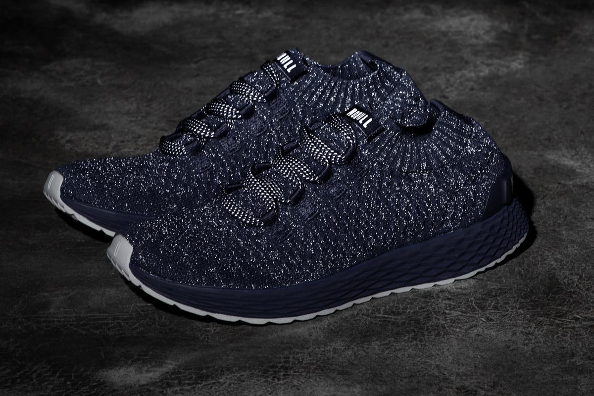 Nobull Knit Runner Loopschoenen Dames Donkerblauw | 634827-BLI