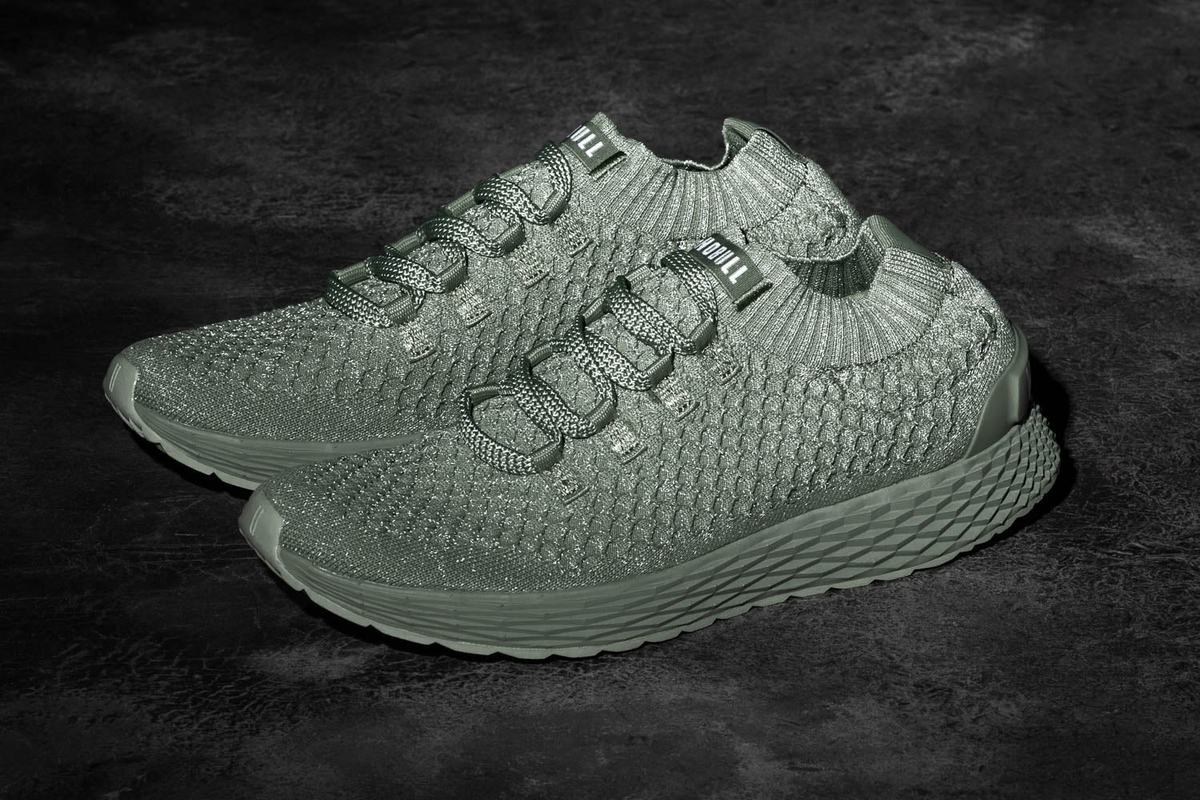 Nobull Knit Runner Loopschoenen Dames Groen | 139274-YWM