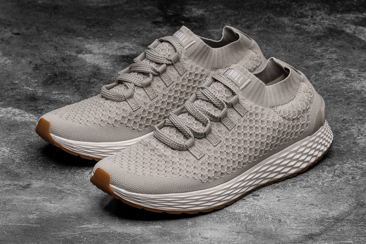 Nobull Knit Runner Loopschoenen Dames Grijs | 210789-SPF