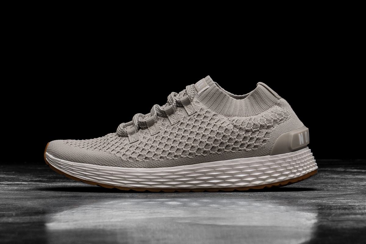 Nobull Knit Runner Loopschoenen Dames Grijs | 210789-SPF
