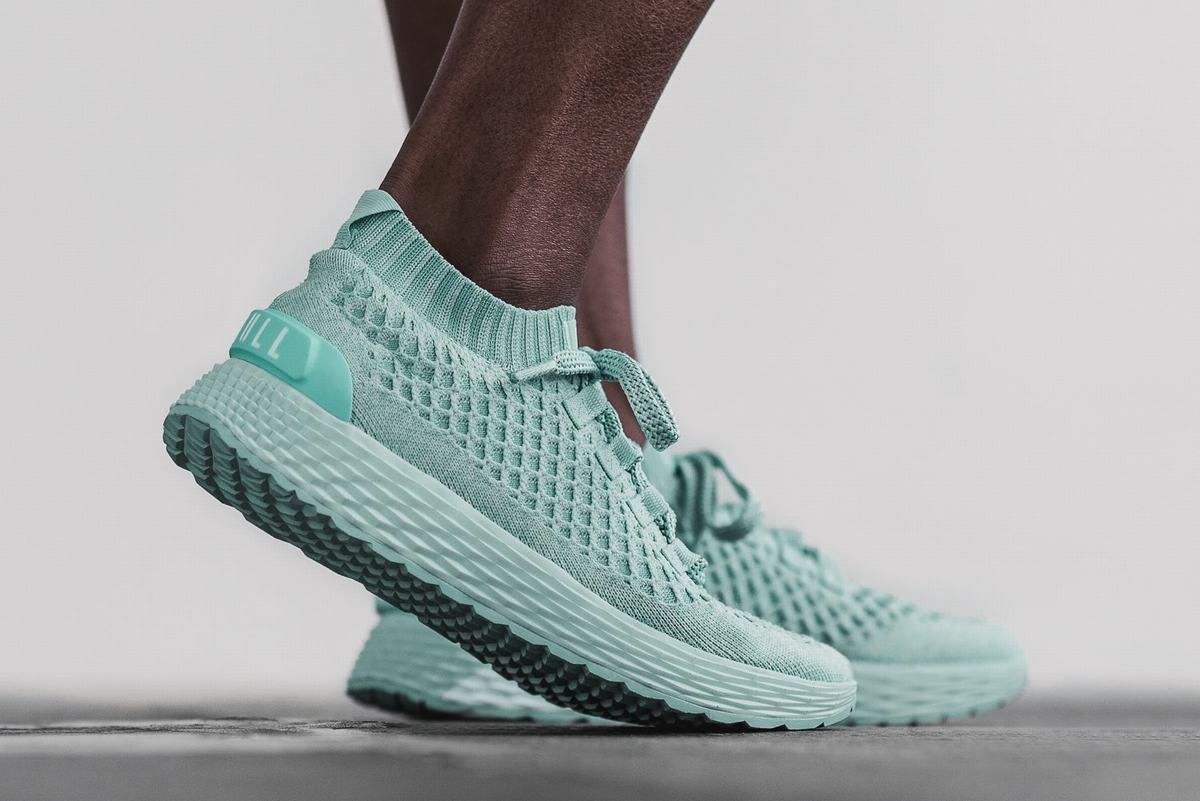 Nobull Knit Runner Loopschoenen Dames Lichtturquoise | 218096-OQC