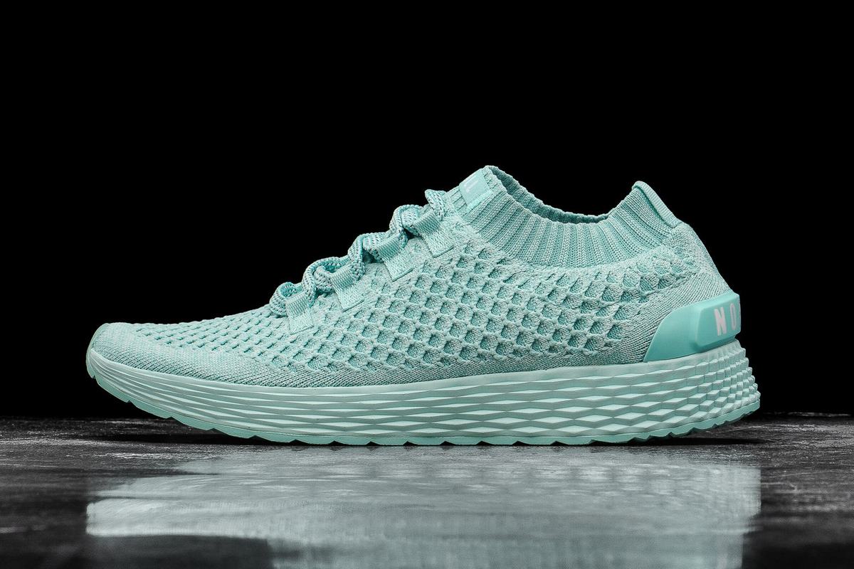Nobull Knit Runner Loopschoenen Dames Lichtturquoise | 218096-OQC