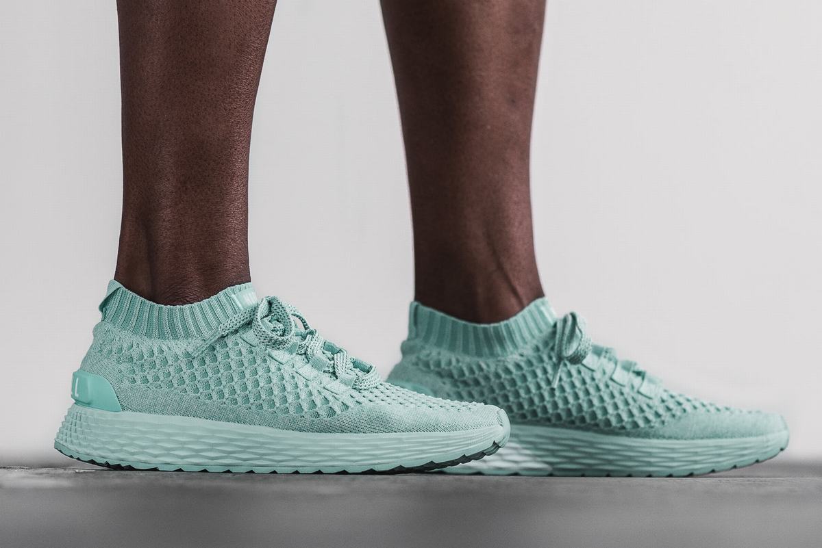 Nobull Knit Runner Loopschoenen Dames Lichtturquoise | 218096-OQC