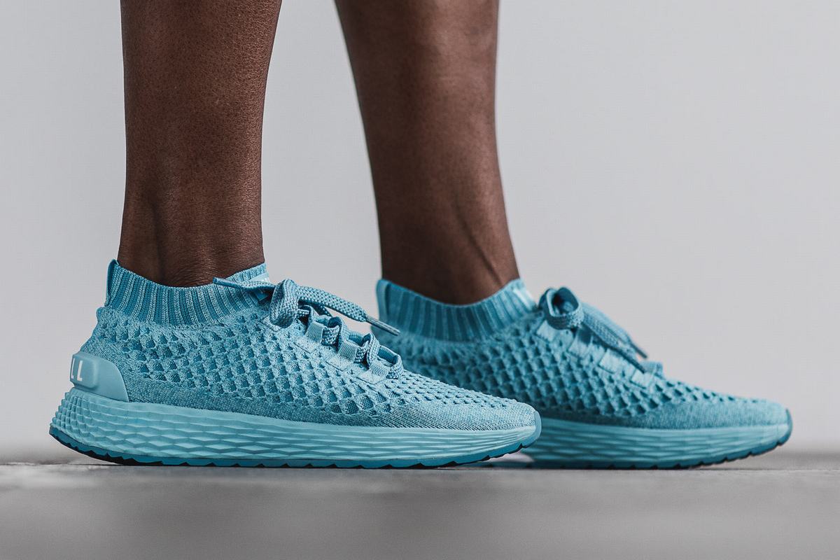 Nobull Knit Runner Loopschoenen Dames Lichtblauw | 498251-JGY