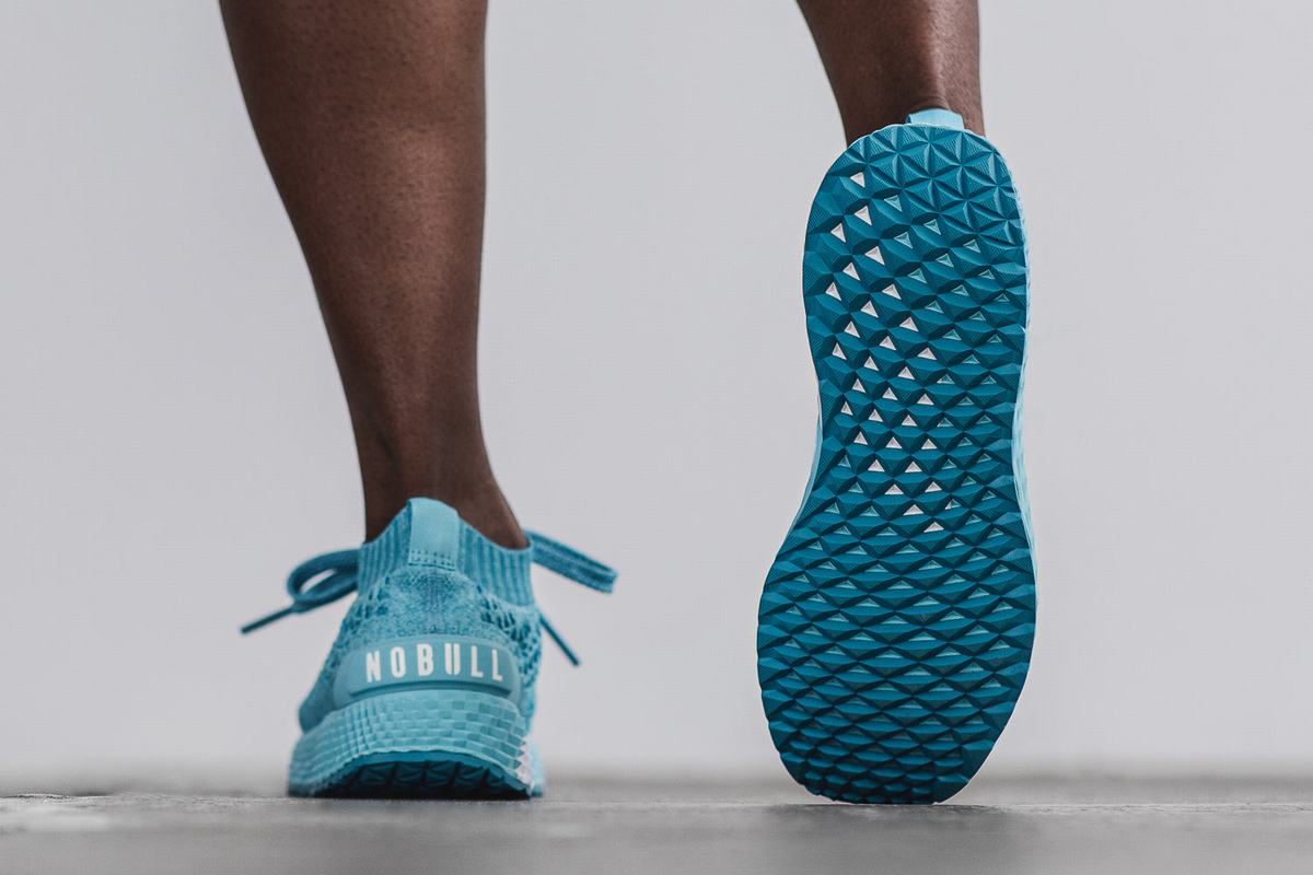 Nobull Knit Runner Loopschoenen Dames Lichtblauw | 498251-JGY