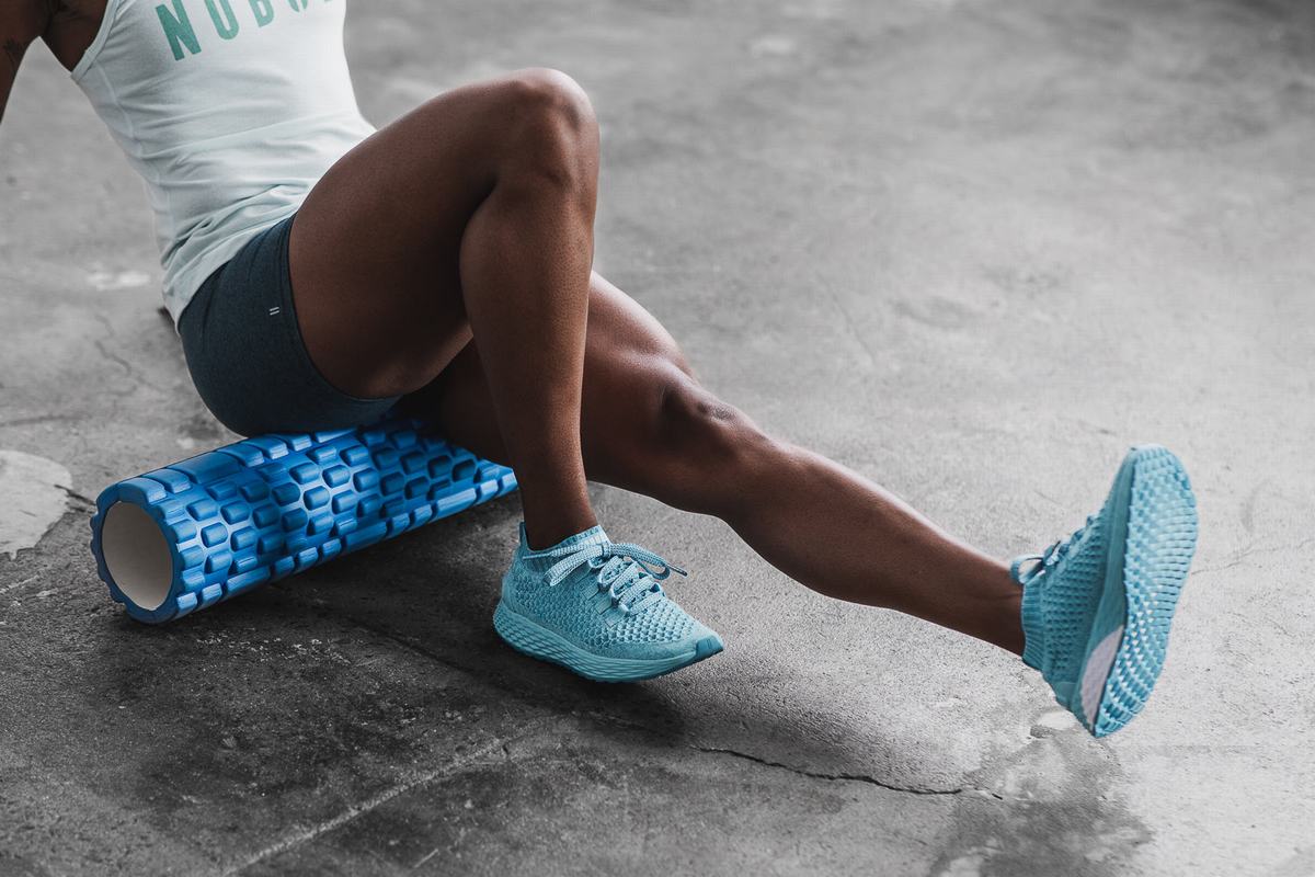 Nobull Knit Runner Loopschoenen Dames Lichtblauw | 498251-JGY