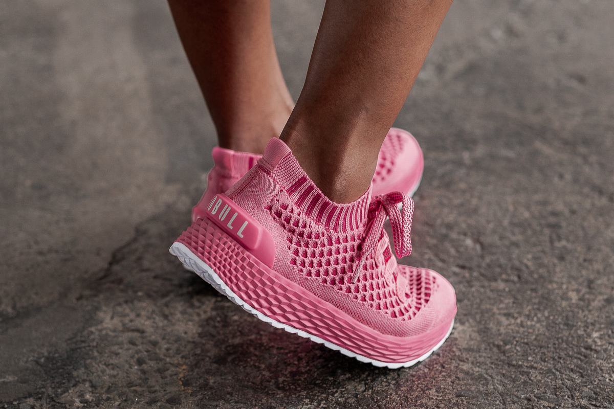 Nobull Knit Runner Loopschoenen Dames Lichtroze | 840239-HDL