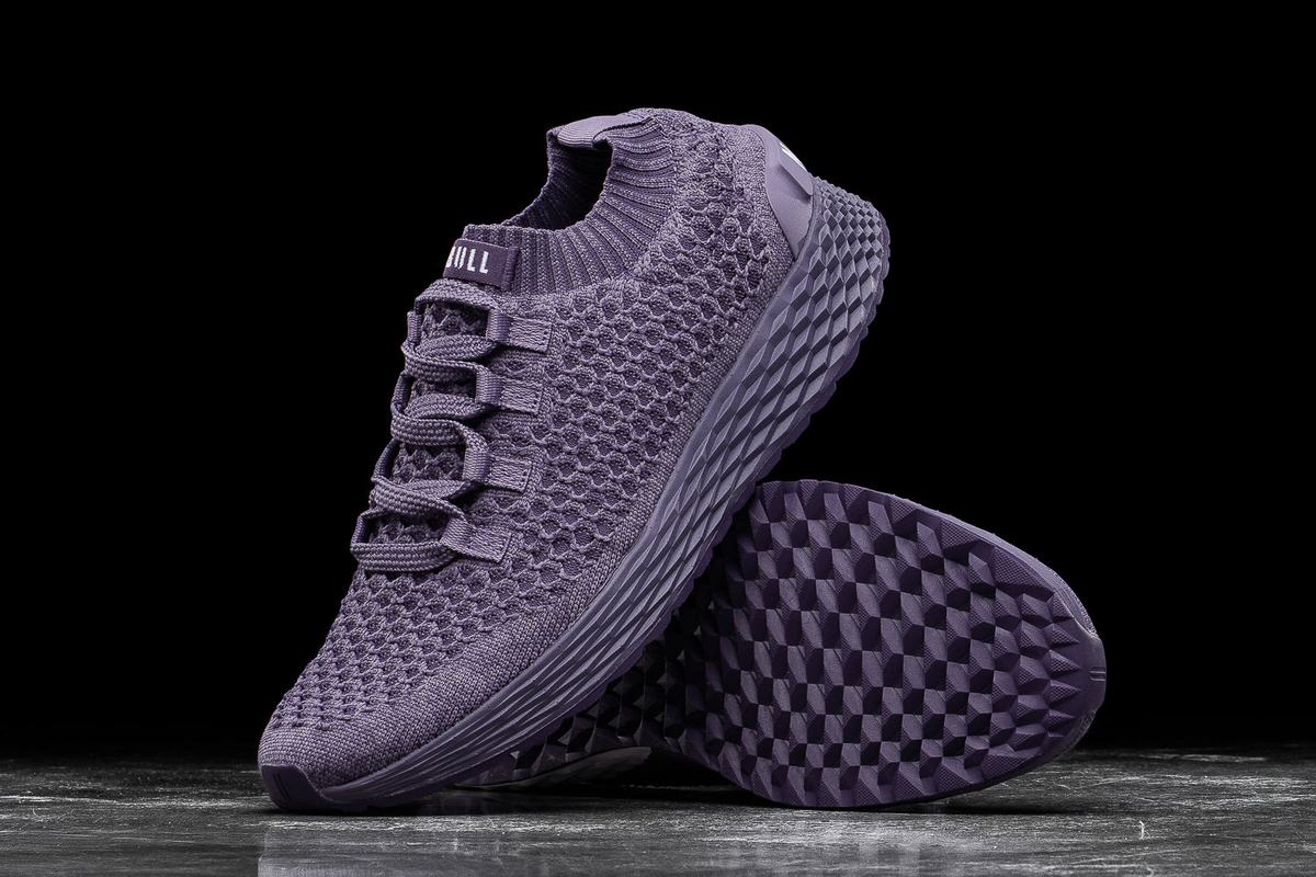 Nobull Knit Runner Loopschoenen Dames Paars | 019325-HRK