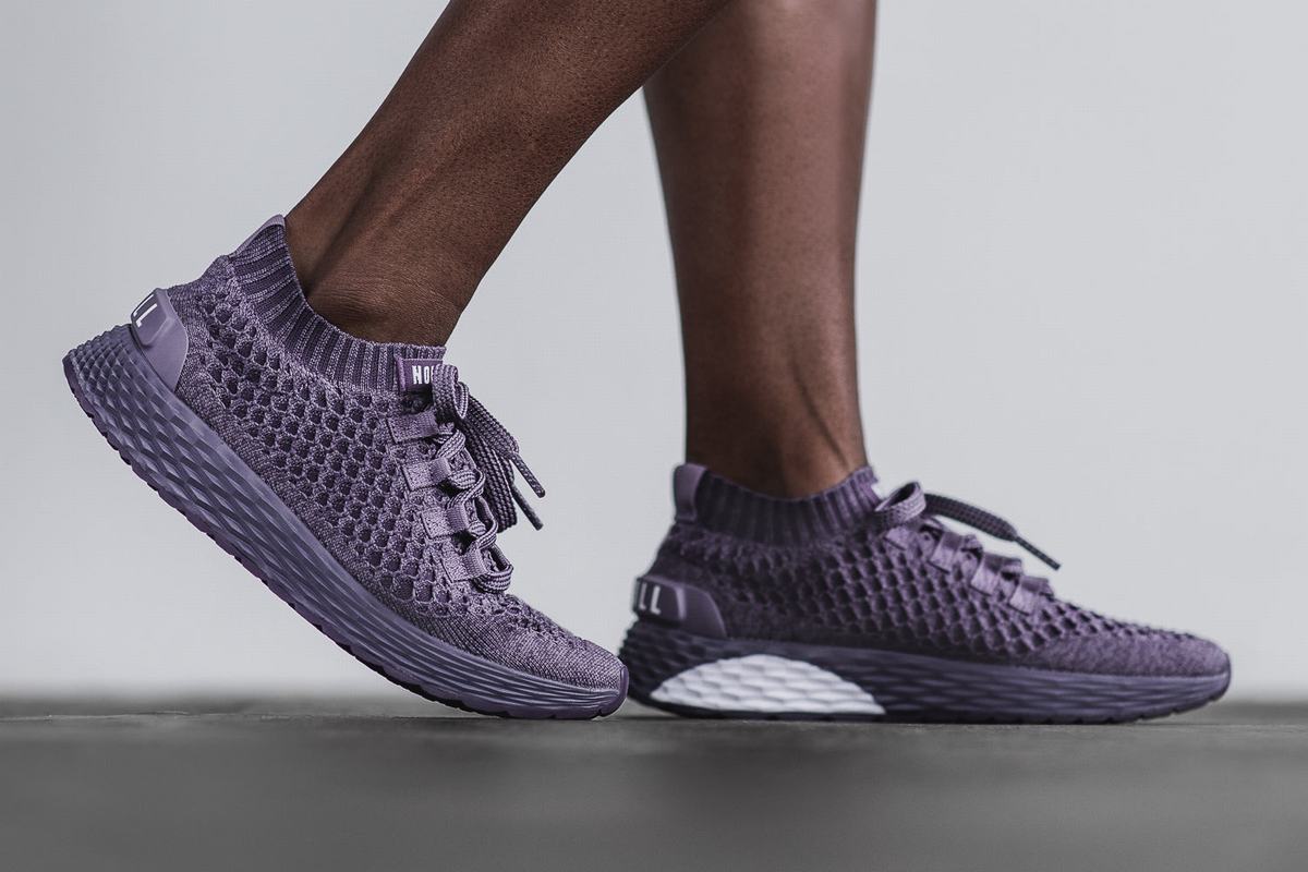 Nobull Knit Runner Loopschoenen Dames Paars | 019325-HRK