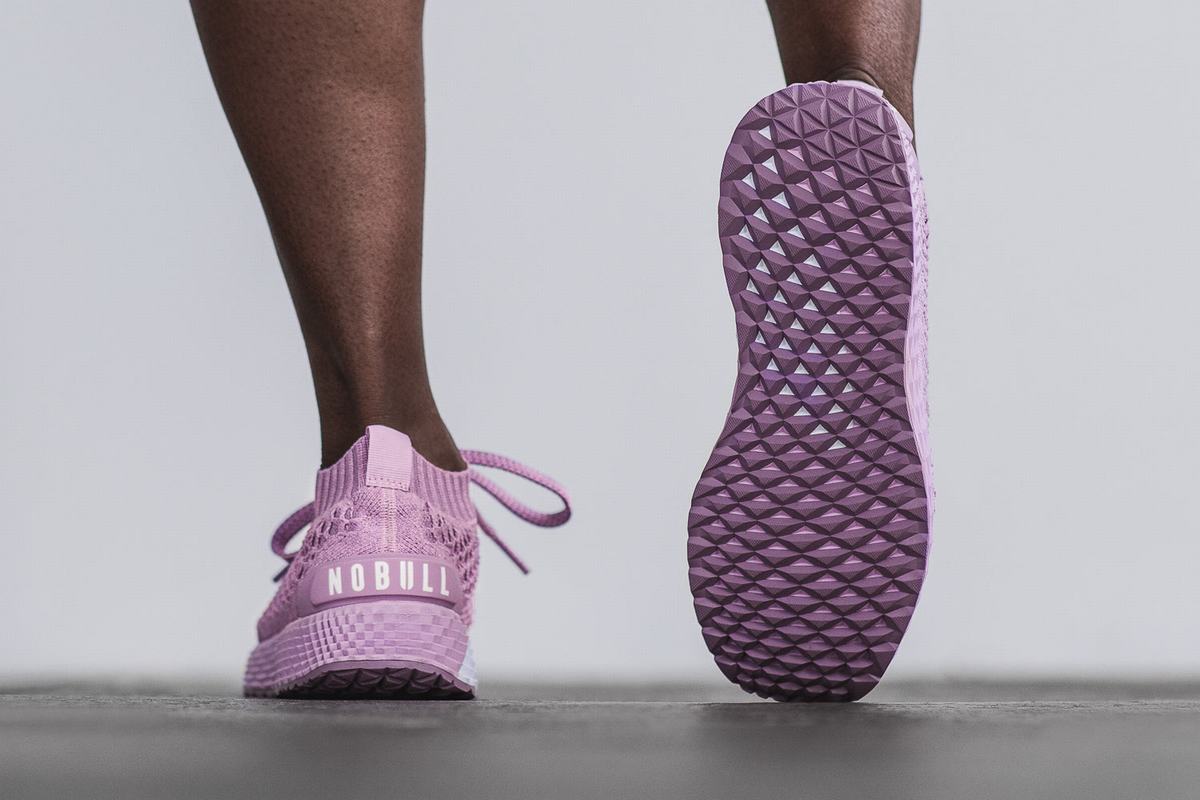 Nobull Knit Runner Loopschoenen Dames Paars | 480531-HZR
